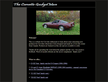 Tablet Screenshot of corvettegadgetman.com